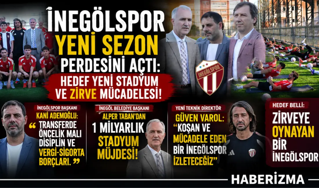 Nesine 2. Lig temsilcimiz İnegölspor, 2026-2027 futbol sezonu hazırlıklarına tesislerinde
