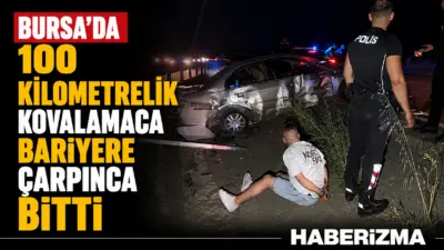 Bursa’da polis ekiplerinin “dur” ihtarına uymayarak kaçan otomobil sürücüsü, yaklaşık
