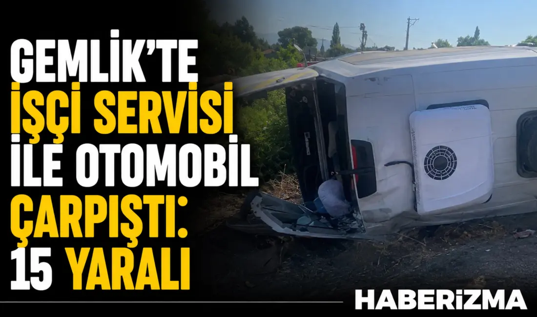 Bursa’da işçi servisi ile otomobilin kafa kafaya çarpıştığı kazada ilk