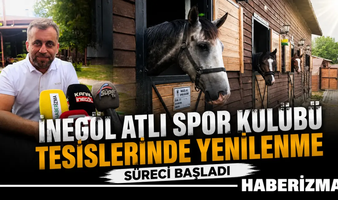 İnegöl Atlı Spor Kulübü, sosyal tesislerinde başlattığı tadilat çalışmalarıyla hem