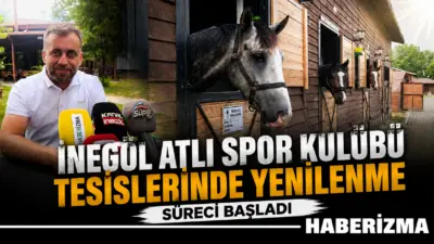 İnegöl Atlı Spor Kulübü, sosyal tesislerinde başlattığı tadilat çalışmalarıyla hem