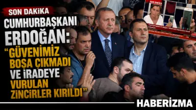 Cumhurbaşkanı Recep Tayyip Erdoğan, 15 Temmuz Demokrasi ve Milli Birlik