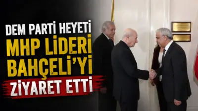 DEM Parti heyeti, Milliyetçi Hareket Partisi(MHP) Genel Başkanı Devlet Bahçeli’yi