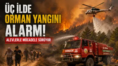 Türkiye, yaz sıcaklarının ve kuvvetli rüzgarın etkisiyle üç farklı noktadan