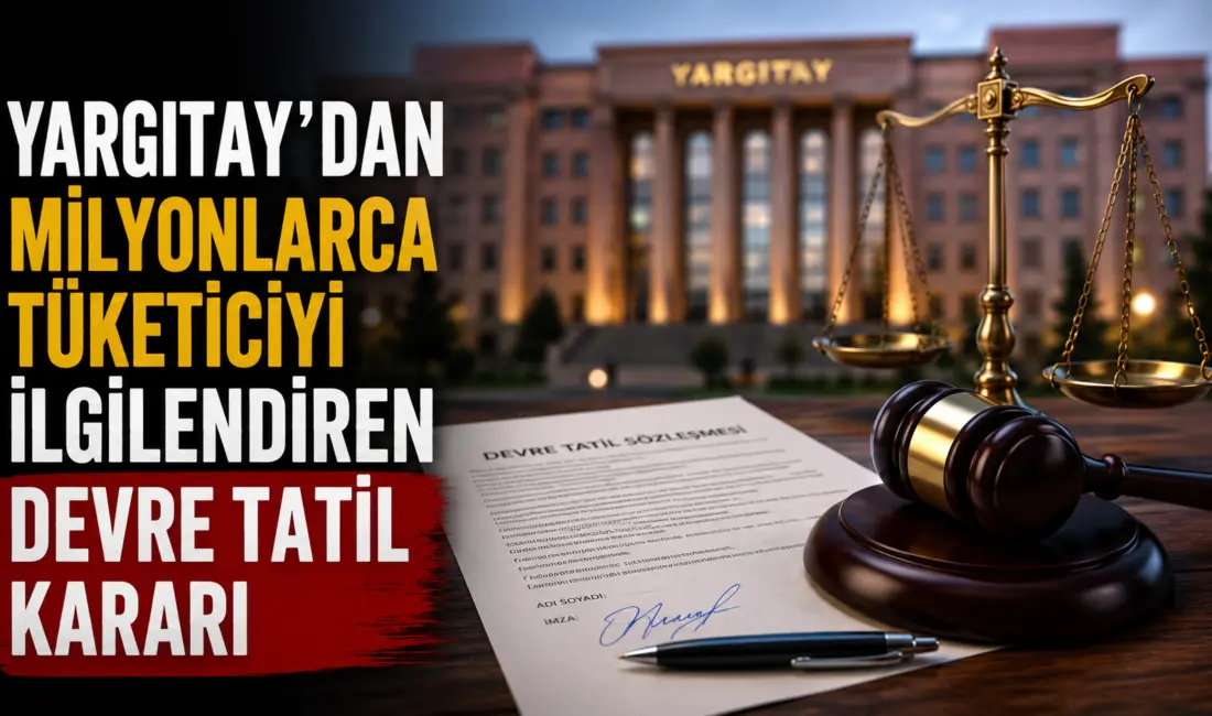 Yargıtay 3. Hukuk Dairesi, devre tatil sözleşmelerinde tüketicinin yasal süre