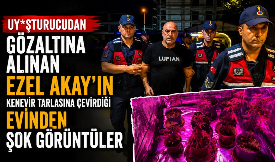Bursa’da jandarma tarafından uyuşturucu ticareti yaptığı gerekçesiyle gözaltına alınan ünlü