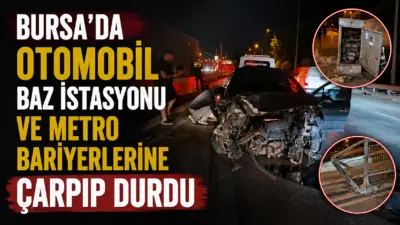 Bursa’nın Osmangazi ilçesinde kendisini sıkıştırdığını iddia ettiği araba yüzünden baz