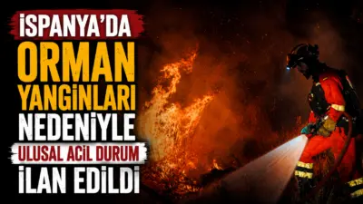 İspanya’da devam eden orman yangınlarının yerleşim yerlerini tehdit etmesi nedeniyle