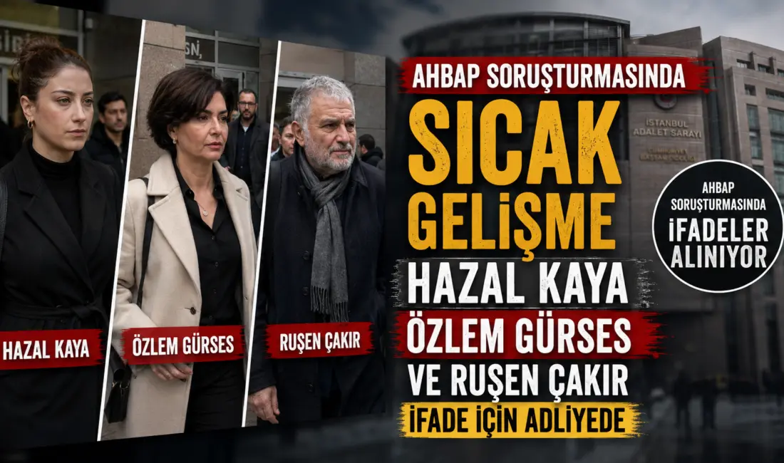 Ahbap Derneği'ne yönelik yürütülen geniş kapsamlı soruşturma çerçevesinde ifadeye çağrılan
