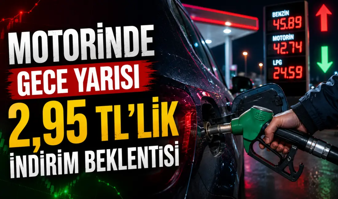 Motorinde Gece Yarısı İndirim Beklentisi: 2,95 TL’lik Düşüş Pompa Fiyatlarına
