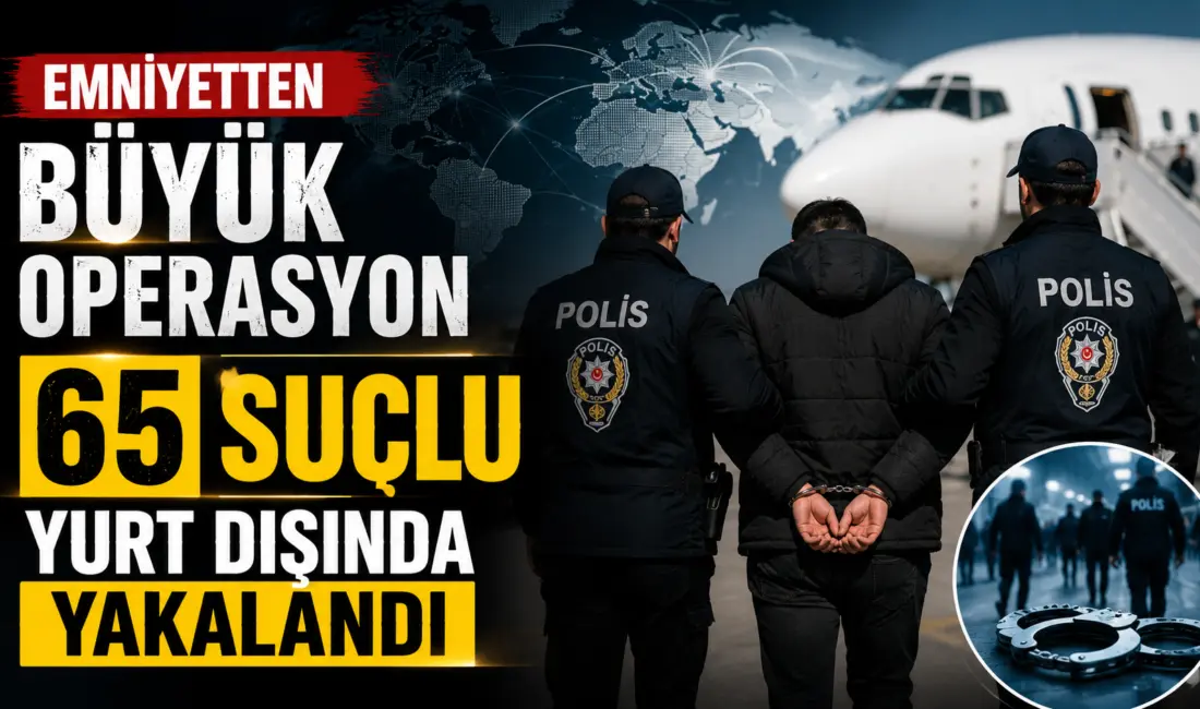 Emniyet Genel Müdürlüğü ve Adalet Bakanlığı'nın koordineli çalışmasıyla yurt dışına