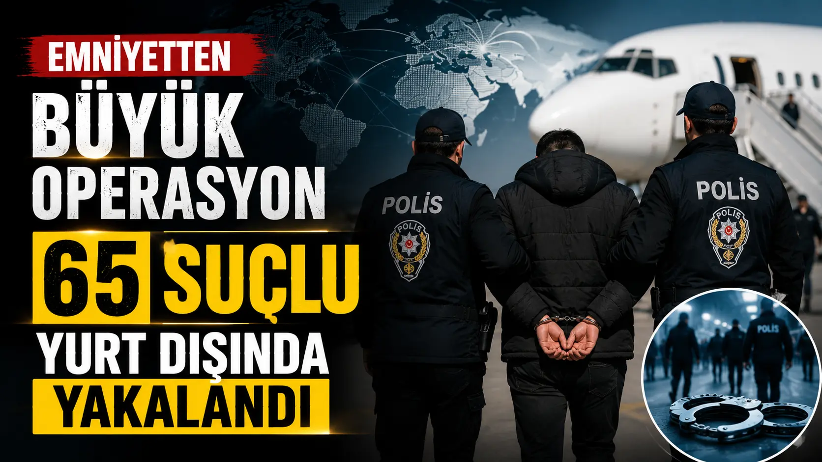 Emniyet Genel Müdürlüğü ve Adalet Bakanlığı'nın koordineli çalışmasıyla yurt dışına