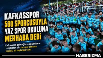 İnegöl Kafkasspor, 2026 Yaz Spor Okulu’nun açılışını 560 sporcunun katılımıyla