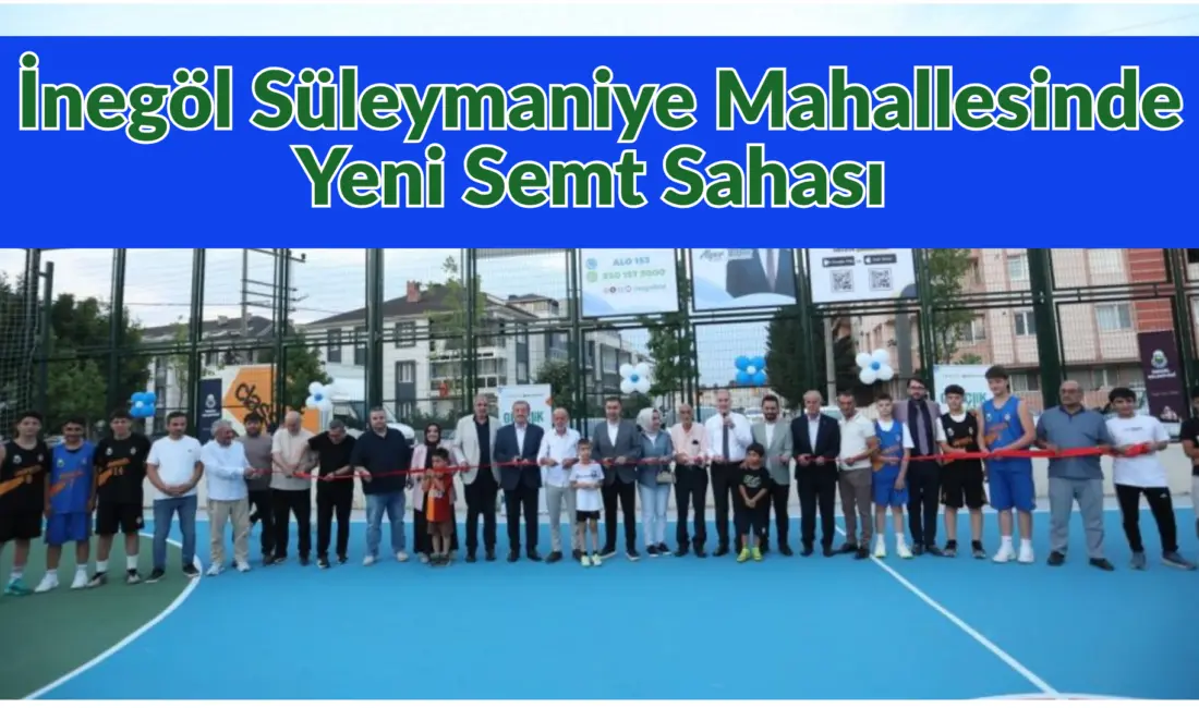 İnegöl Belediyesi’nin Süleymaniye Mahallesi Yamaç Sokak üzerinde yapımını tamamladığı semt