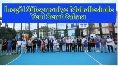 İnegöl Belediyesi’nin Süleymaniye Mahallesi Yamaç Sokak üzerinde yapımını tamamladığı semt