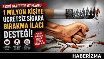 Cumhurbaşkanı kararıyla, sigarayı bırakma tedavisi gören 1 milyon hastaya, sosyal
