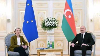 Avrupa Birliği (AB) Komisyonu Başkanı Ursula von der Leyen, Azerbaycan