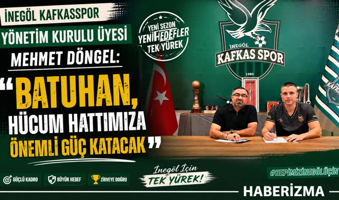 İnegöl Kafkasspor Yönetim Kurulu Üyesi Mehmet Döngel, 2001 doğumlu forvet