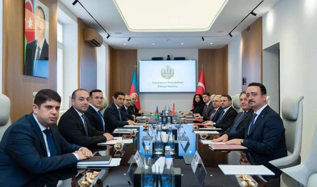 Adalet Bakanı Akın Gürlek, Azerbaycan Adalet Bakanı Farid Ahmadov ile