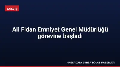 Cumhurbaşkanı kararıyla Emniyet Genel Müdürlüğü görevine atanan Ali Fidan, görevine