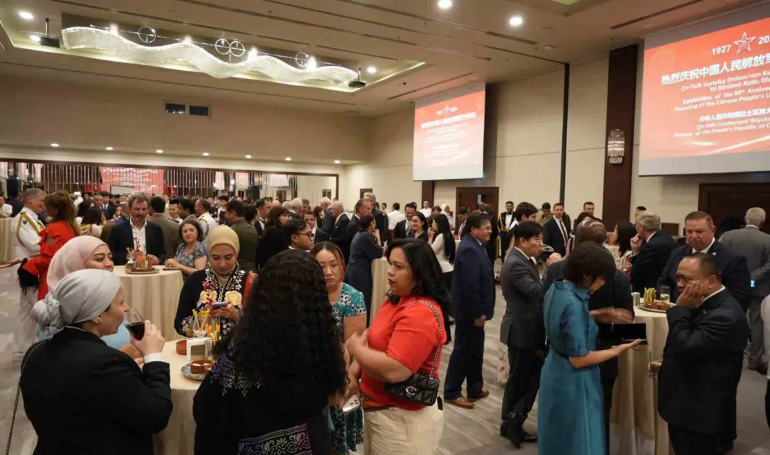 Ankara’da Çin Halk Kurtuluş Ordusu’nun kuruluşunun 99. yıl dönümü düzenlenen