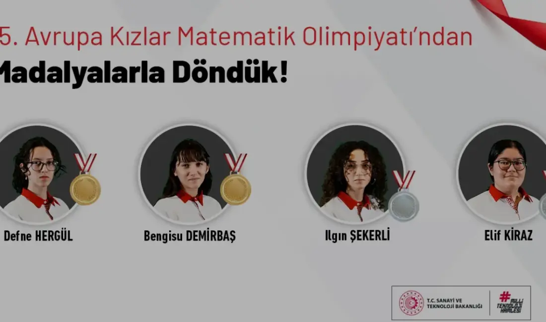 Fransa'da düzenlenen 15. Avrupa Kızlar Matematik Olimpiyatı'nda Türkiye milli takımı,