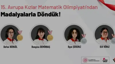 Fransa'da düzenlenen 15. Avrupa Kızlar Matematik Olimpiyatı'nda Türkiye milli takımı,