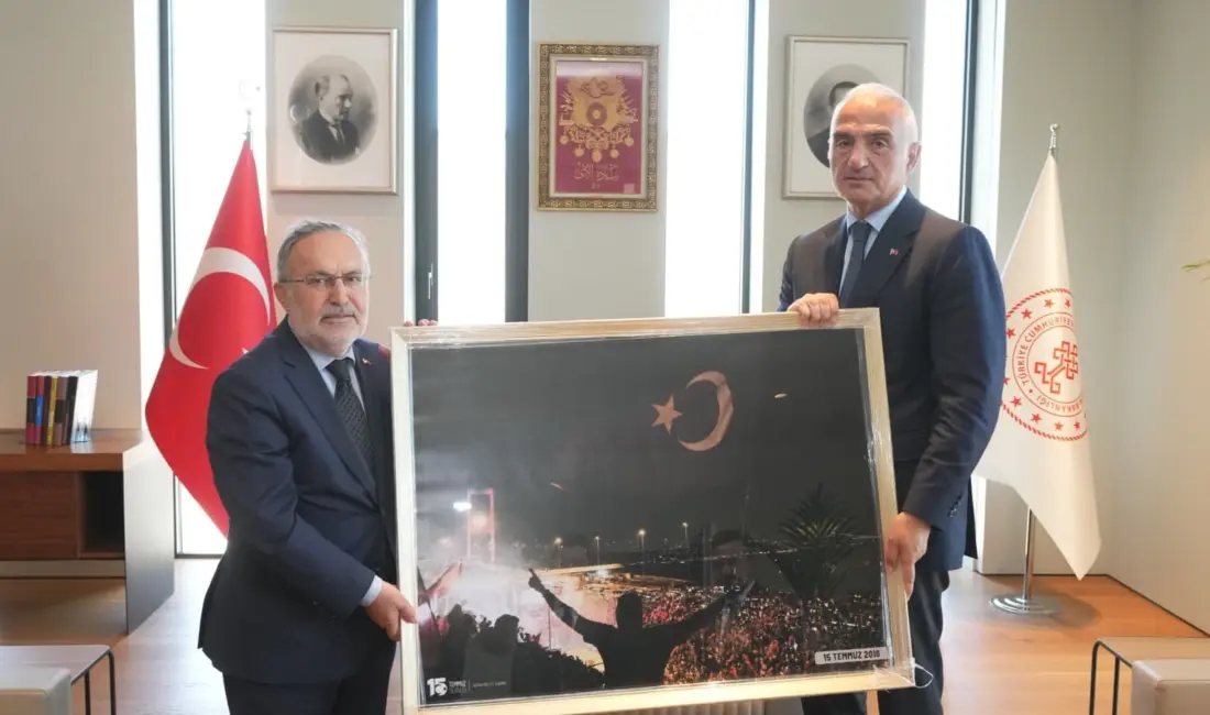 Kültür ve Turizm Bakanı Mehmet Nuri Ersoy, 15 Temmuz dolayısıyla