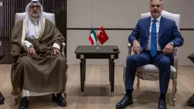 Dışişleri Bakanı Hakan Fidan, Kuveyt Dışişleri Bakanı Şeyh Jarrah Jaber
