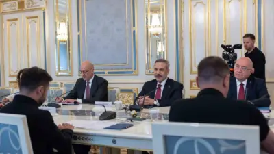 Dışişleri Bakanı Hakan Fidan, Ukrayna’nın başkenti Kiev’de Ukrayna Devlet Başkanı