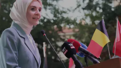 Bakan Göktaş, Belçika Milli Günü resepsiyonunda 300 bini aşkın Türk