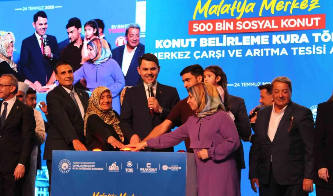 Çevre, Şehircilik ve İklim Değişikliği Bakanı Murat Kurum, Malatya’da düzenlenen