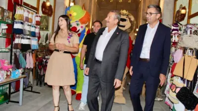Darende Belediye Başkanı Alican Bozkurt, Tarihi Yusuf Paşa Bedesteni’nde faaliyet