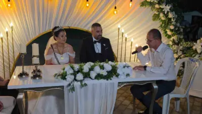 Aydın Kuyucak’ta ilçe belediyesi basın biriminde görev yapan personelinin nikahını