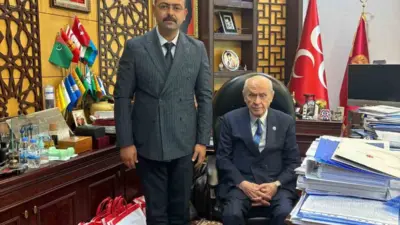 MHP Genel Başkanı Devlet Bahçeli’yi ziyaret eden Tosya Belediye Başkanı