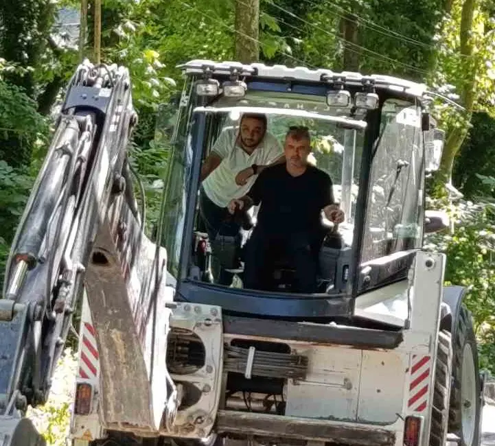 Karabük’ün Yenice ilçesinde Belediye Başkanı Sertaş Karakaş, devam eden altyapı
