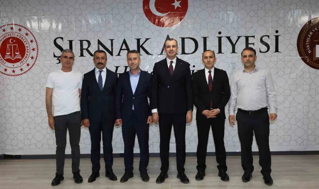 Şırnak’ta görev yerleri değişen Cumhuriyet Başsavcısı Hayrullah Şahin ile mahkeme