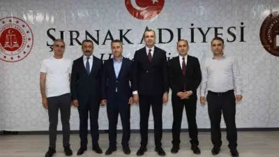 Şırnak’ta görev yerleri değişen Cumhuriyet Başsavcısı Hayrullah Şahin ile mahkeme