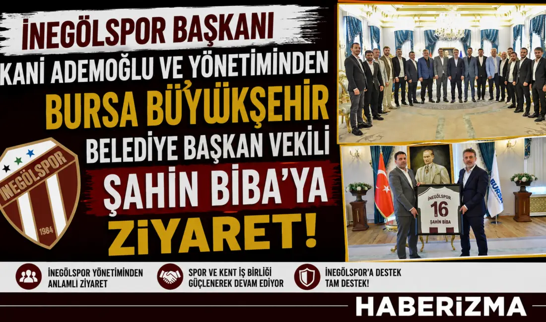 İnegölspor Kulüp Başkanı Kani Ademoğlu ve yönetim kurulu üyeleri, Bursa