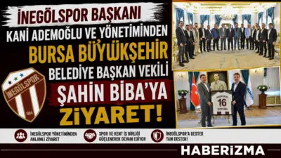 İnegölspor Kulüp Başkanı Kani Ademoğlu ve yönetim kurulu üyeleri, Bursa