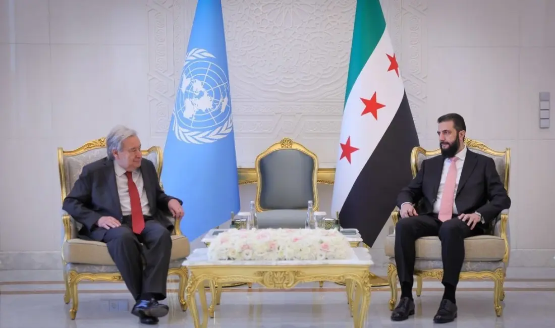 Birleşmiş Milletler (BM) Genel Sekreteri Antonio Guterres, Şam’da Suriye Devlet