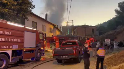 Bursa’nın İsmetiye Mahallesi’nde 2 katlı bir evde çıkan yangın faciayla