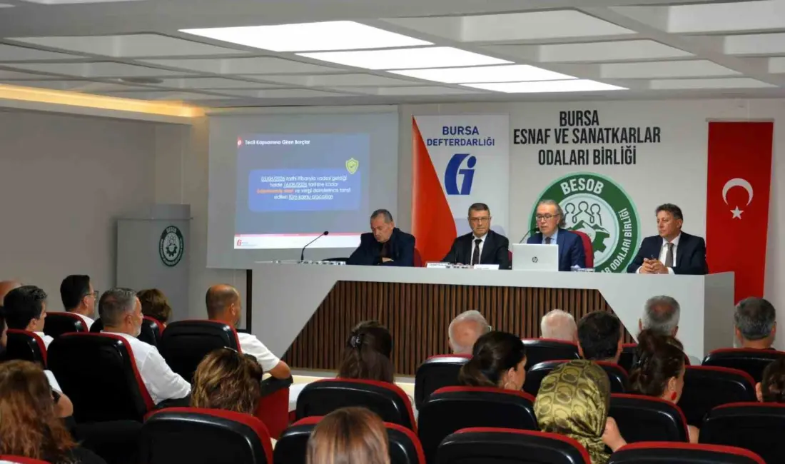 Bursa’da Defterdarlık ve Gelir İdaresi Başkanlığı, esnafı vergi ödemelerindeki düşük