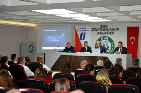 Bursa’da Defterdarlık ve Gelir İdaresi Başkanlığı, esnafı vergi ödemelerindeki düşük