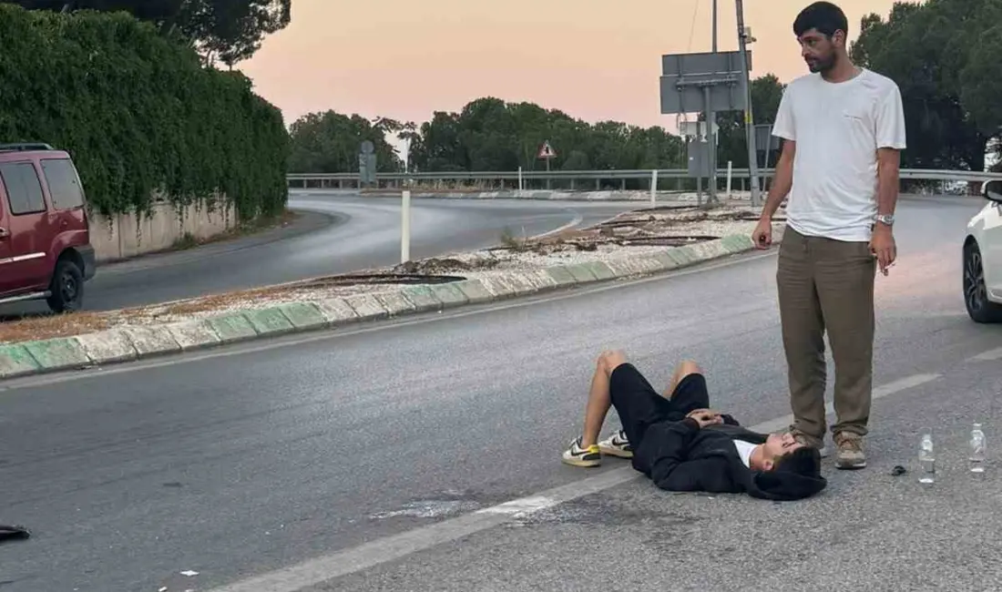 Bursa’nın Gemlik ilçesine bağlı Kumla Mahallesi’nde seyir halindeki motosikletin kontrolden