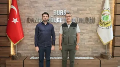 Bursaspor Başkanı Enes Çelik’in Bursa Orman Bölge Müdürü Erdal Şahan’a