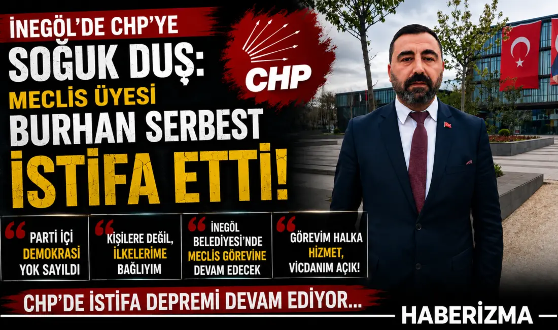 ​CHP İnegöl Belediye Meclis Üyesi Burhan Serbest, “parti içi demokrasinin