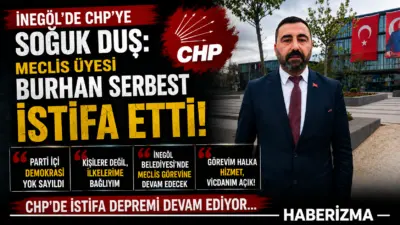 ​CHP İnegöl Belediye Meclis Üyesi Burhan Serbest, “parti içi demokrasinin