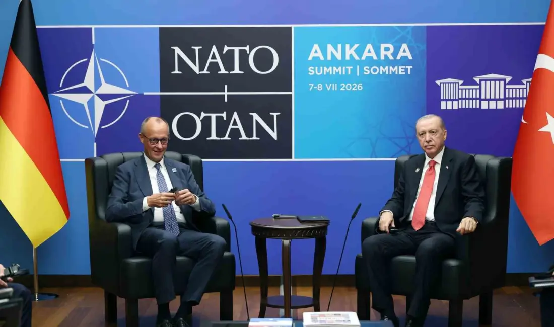Cumhurbaşkanı Recep Tayyip Erdoğan, Almanya Başbakanı Friedrich Merz ile bir