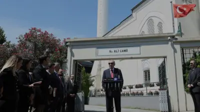 Cumhurbaşkanı Erdoğan, Hz. Ali Camii çıkışında Ayasofya'nın yıl dönümü, NATO